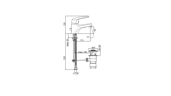 Fox S L Wash Basin Mixer 2